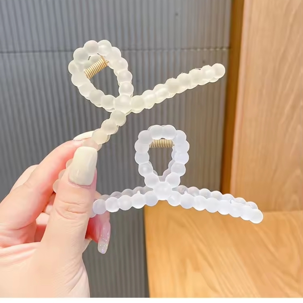 3 Pc Chic Beaded Hair Claws Clips